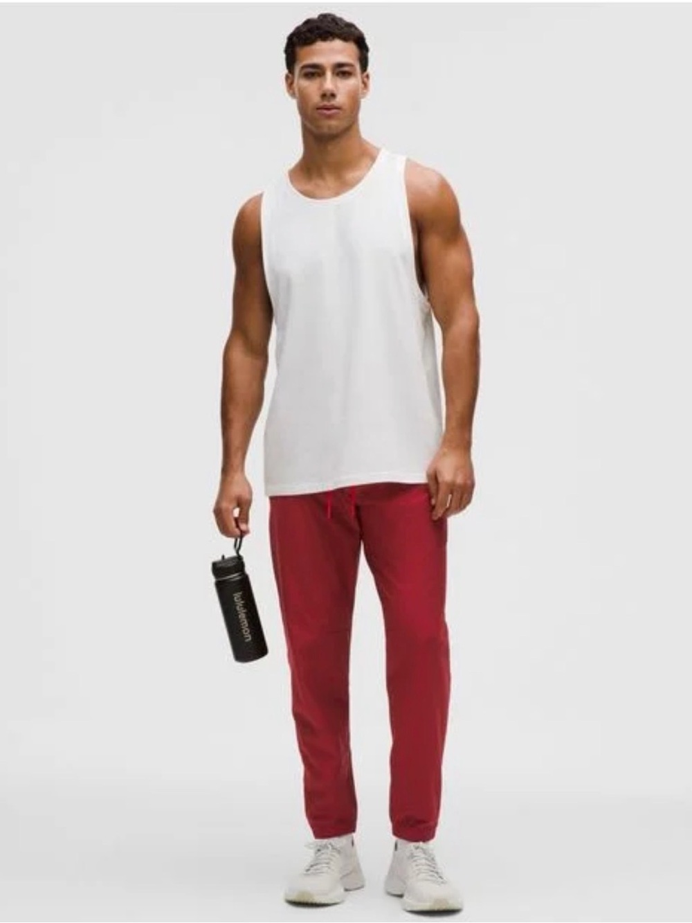 Lululemon Knit Warm-Up Jogger Regular NWT Oxford Red/Burgundy Bay Men’s Large - Picture 2 of 9